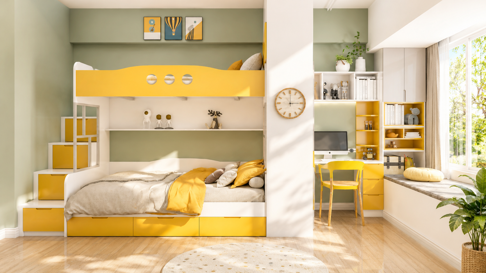 A Kid's Room Designed for Happy Growing